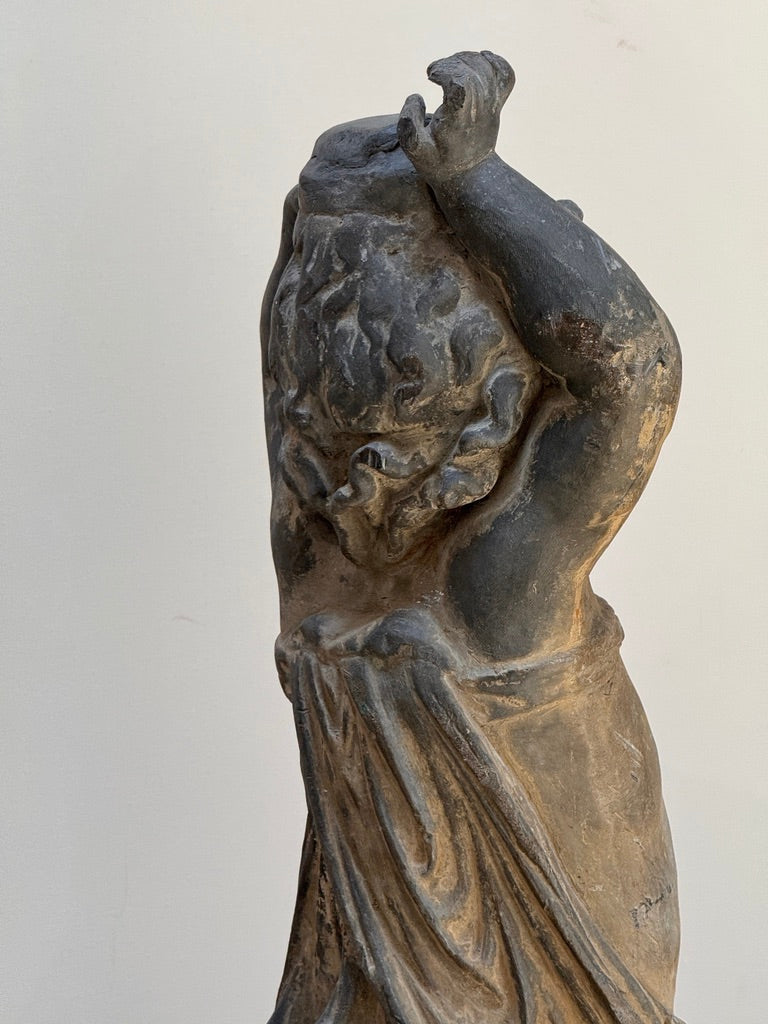 Pair of 18th-century English lead putti