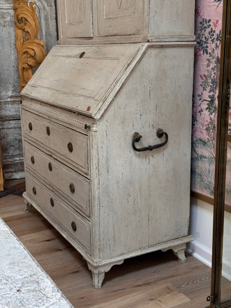 18th Century Gustavian period secretary desk and bookcase - Helen Storey Antiques