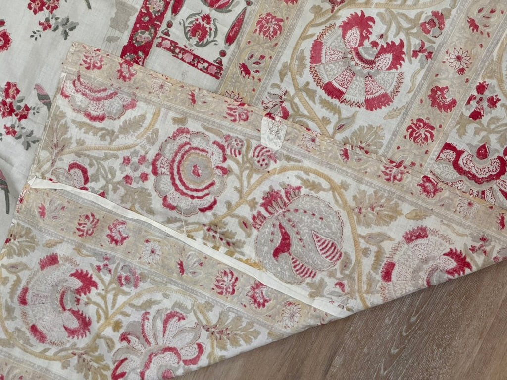 19th Century Hand - blocked textile - Helen Storey Antiques