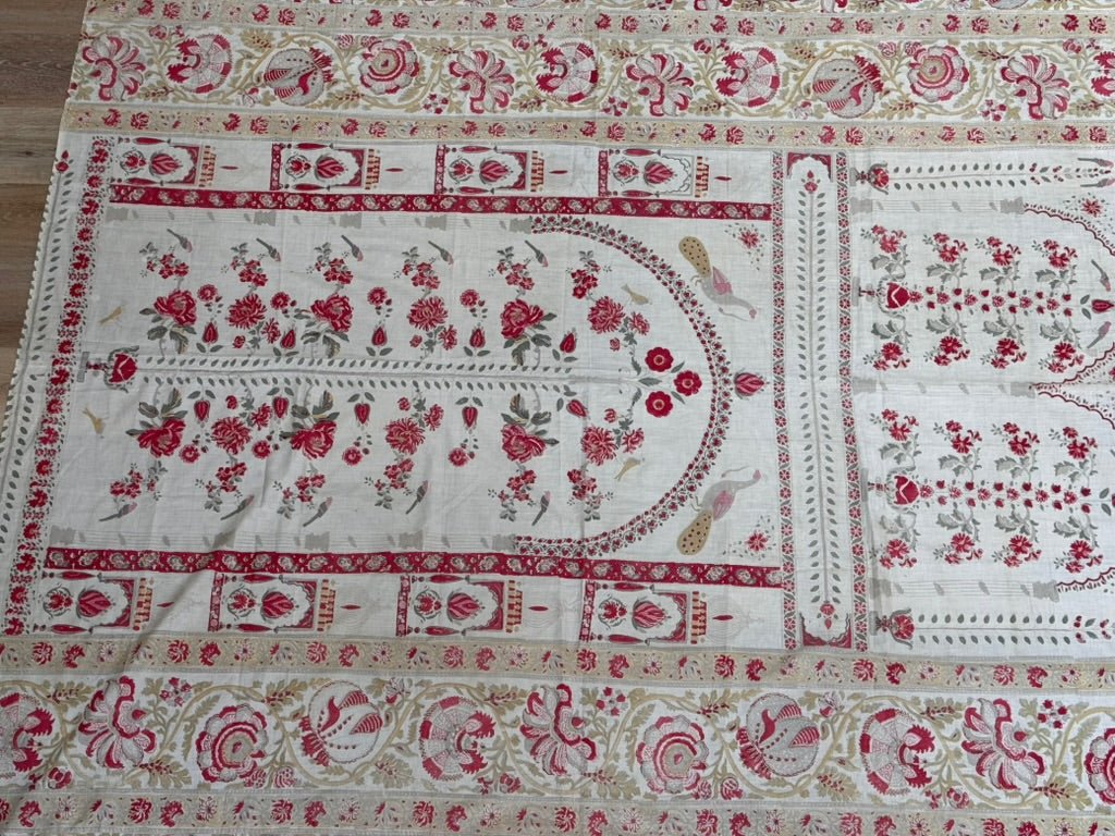 19th Century Hand - blocked textile - Helen Storey Antiques