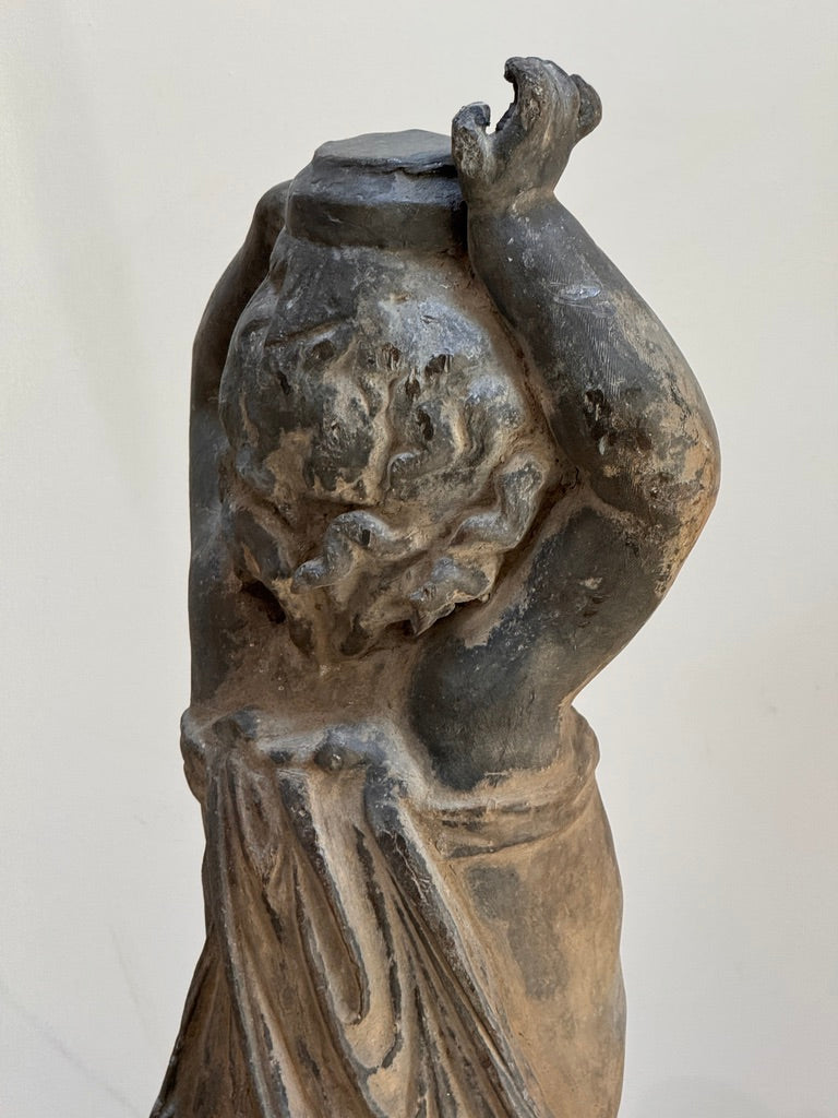 Pair of 18th-century English lead putti