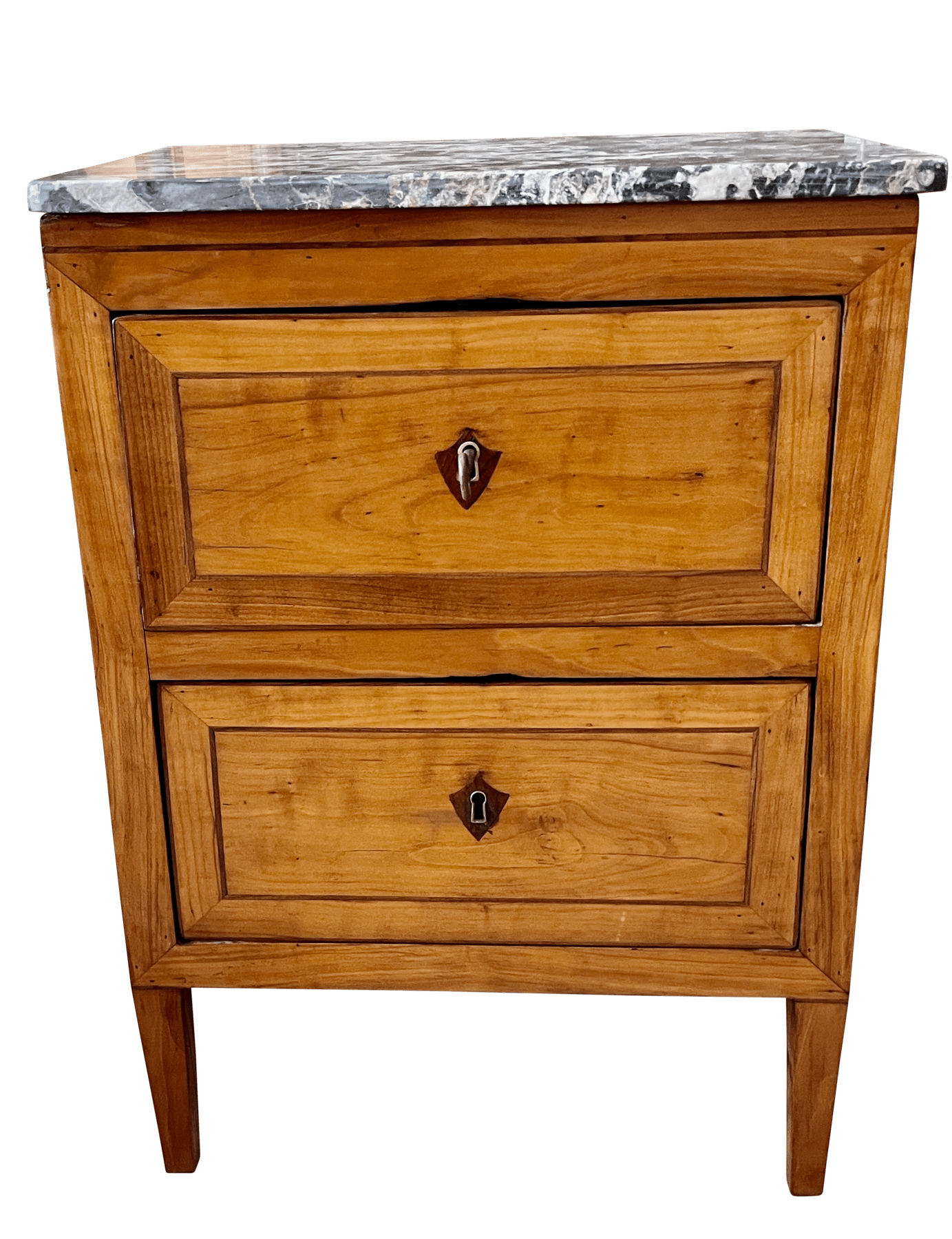A 19th C. Continental two-drawer side table