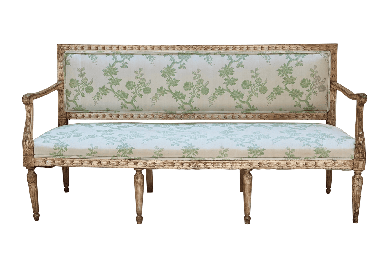 A Near Pair of Italian Neoclassical settees or benches, Late 18th Century - Helen Storey Antiques