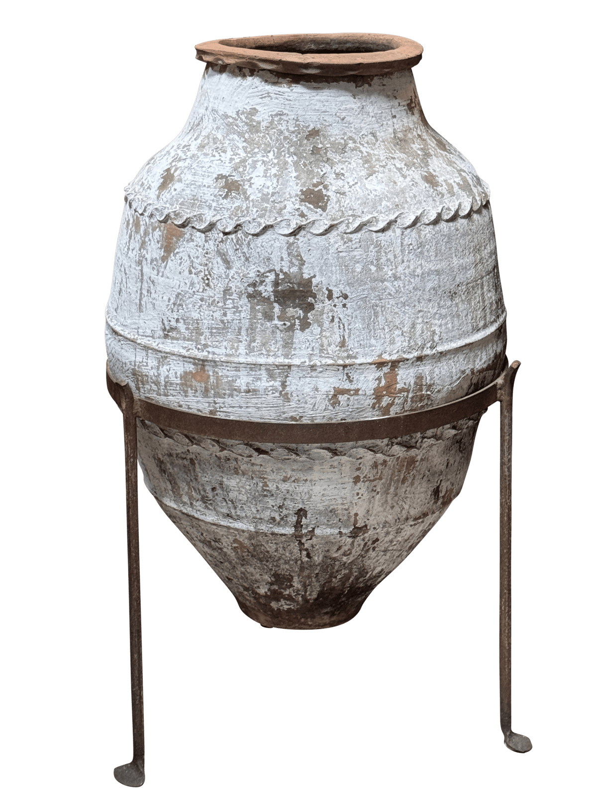An 18th century Anatolian terracotta storage jar - Helen Storey Antiques