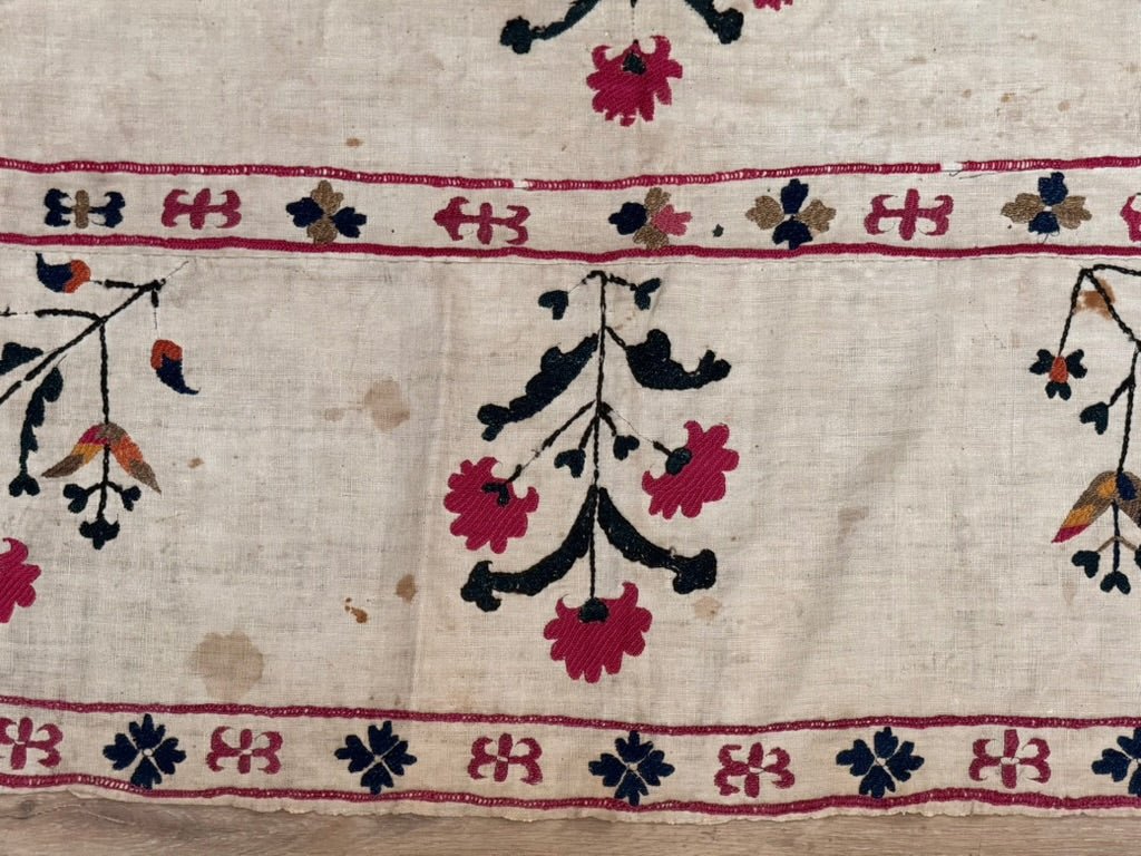 An Uzbek Suzani, Nurata Region, c. 1850 - Helen Storey Antiques