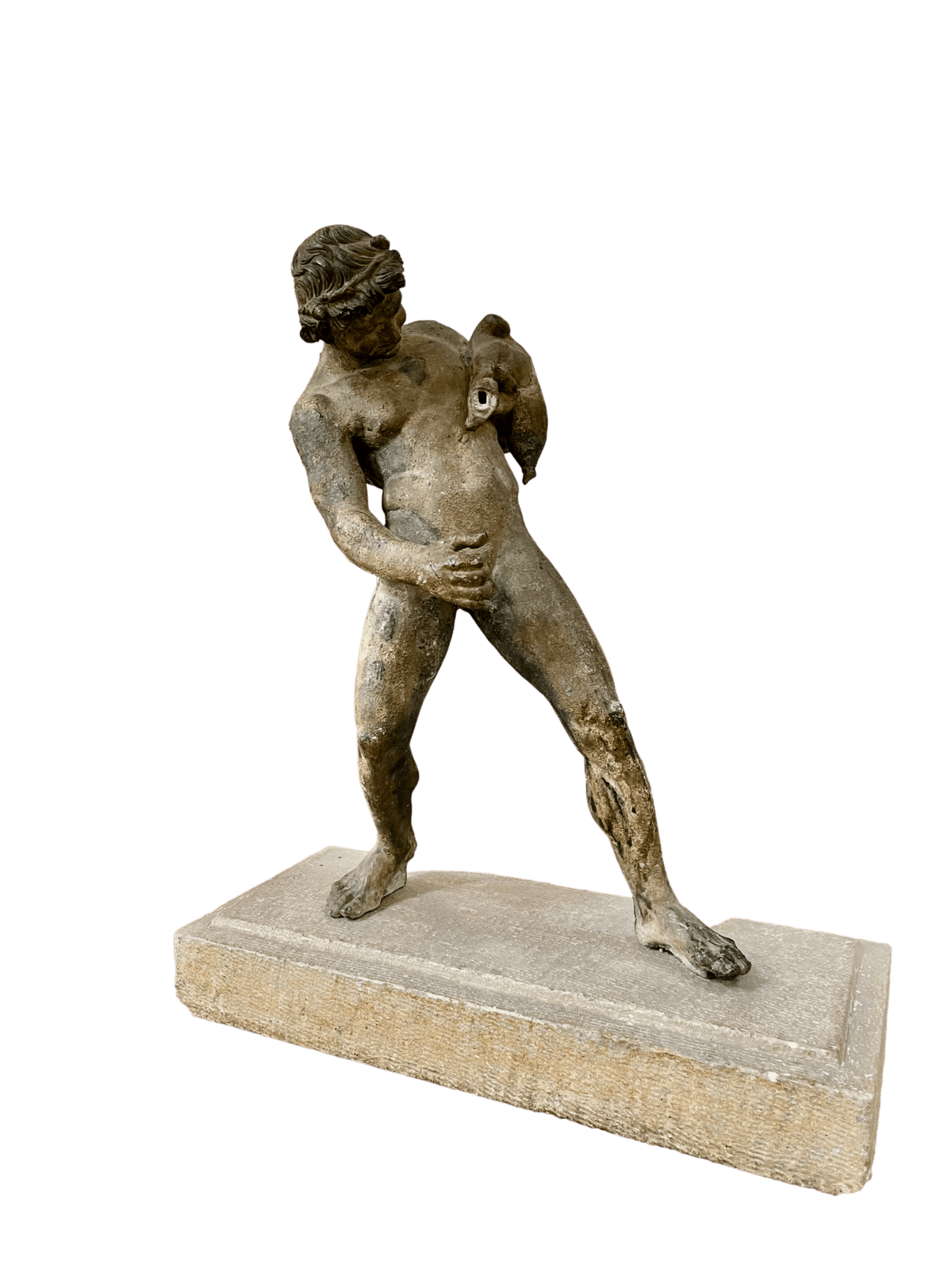 Bronze figure of a Satyr - Helen Storey Antiques