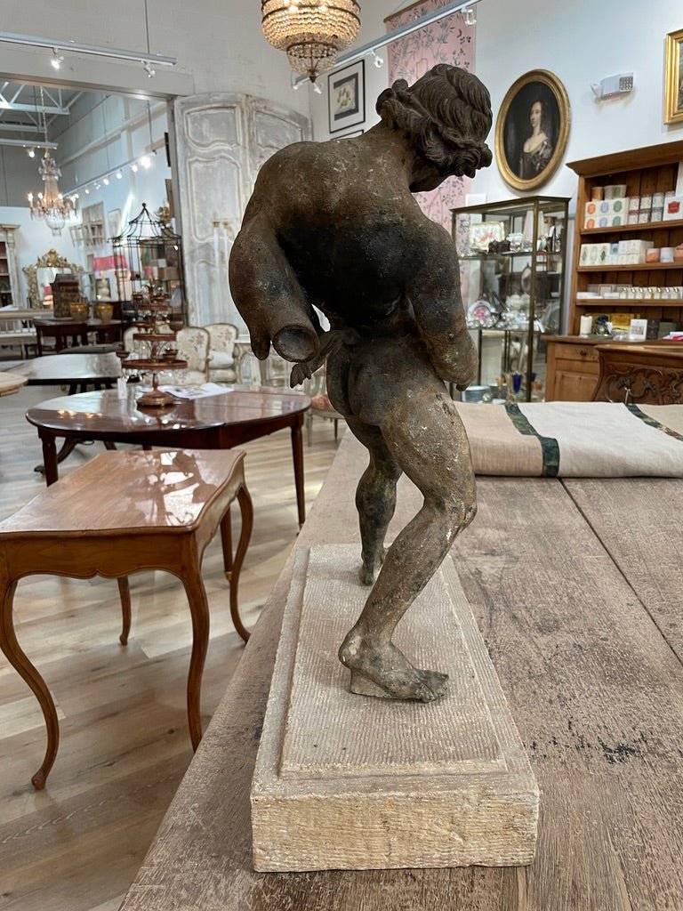 Bronze figure of a Satyr - Helen Storey Antiques