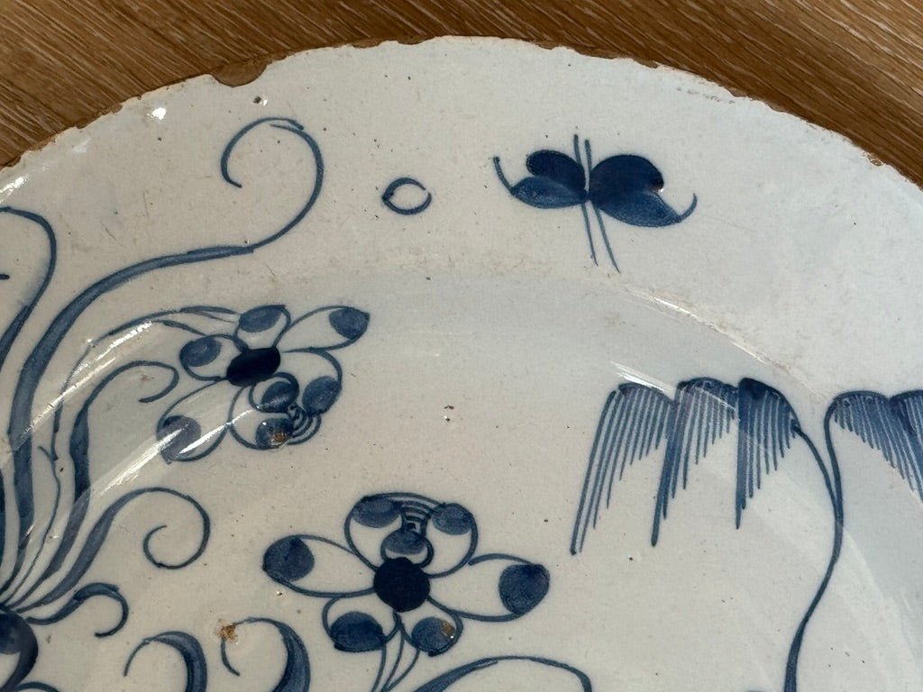 Delft Charger, c. 1760 - Helen Storey Antiques