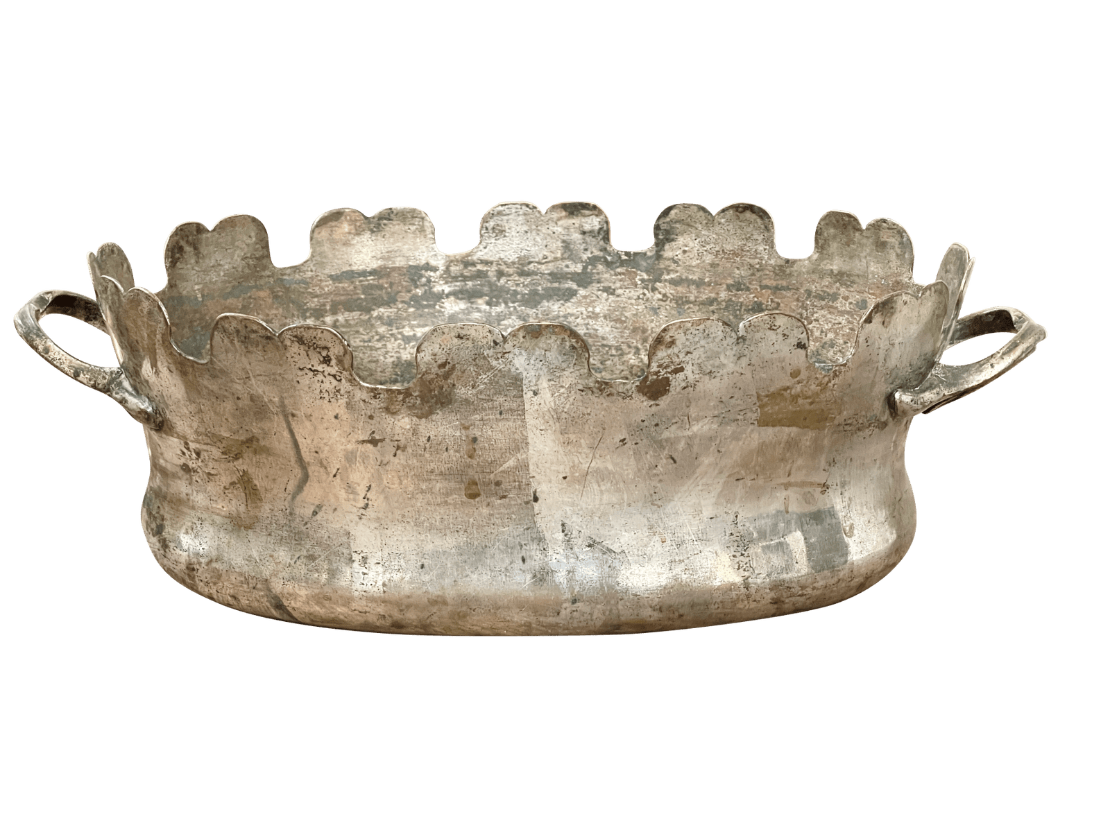 Early 19th Century French Silver-Plate Brass Verriere