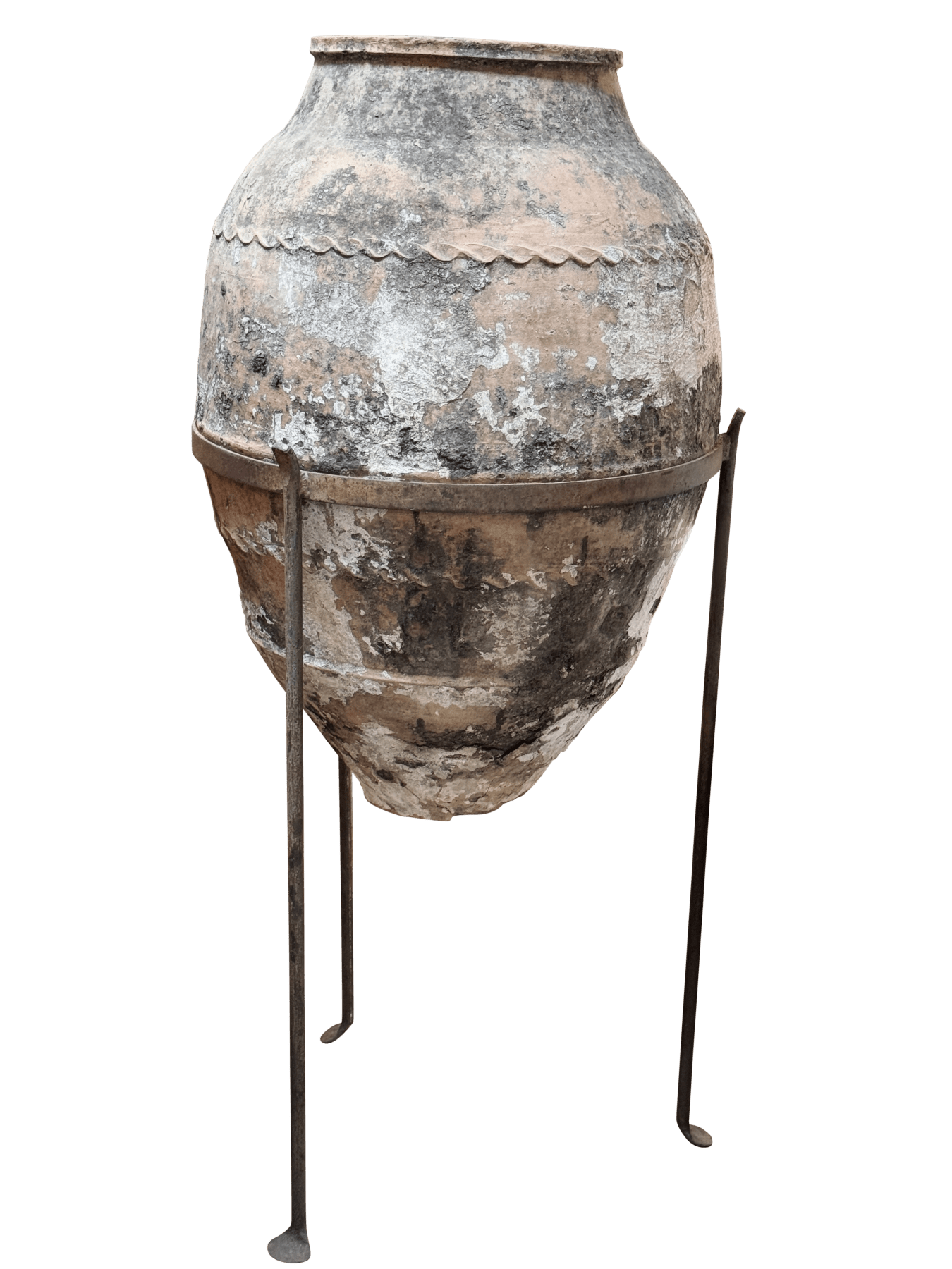 Early Anatolian terracotta storage jar, likely 18th century