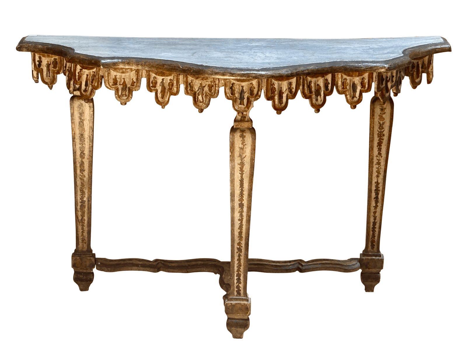 Exceptional Venetian or Northern Italian Console Lacca Povera, C. 1740