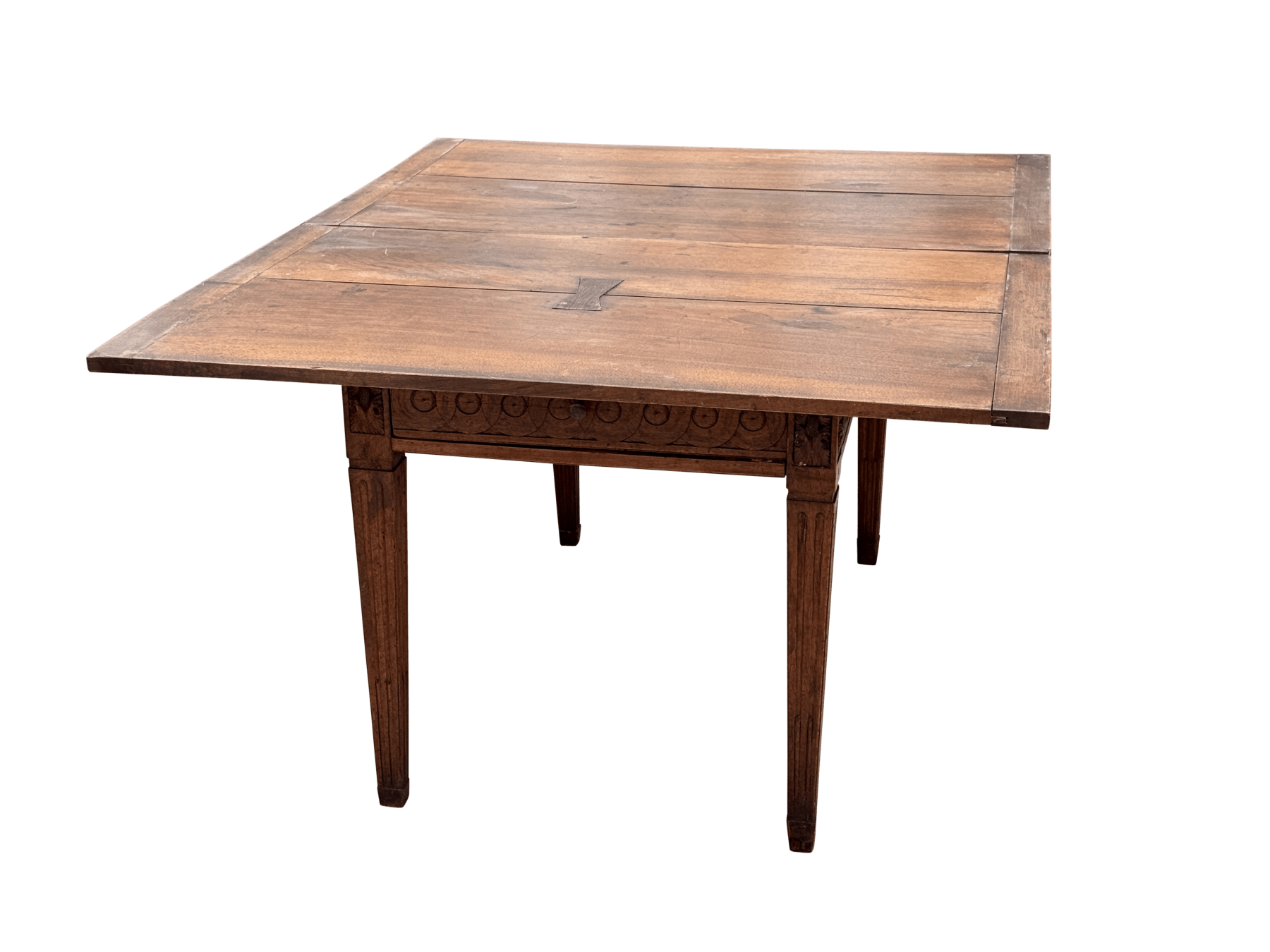 French Louis XVI Folding  table, late 18th century, walnut