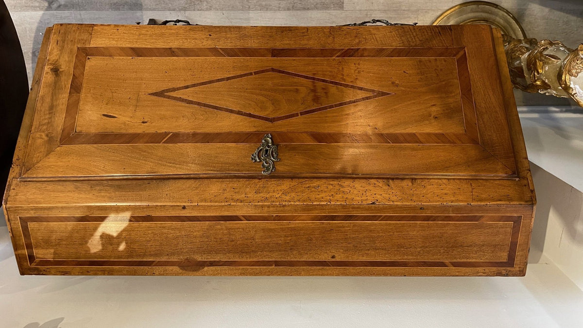 FRENCH PROVINCIAL LOUIS XV SLANT - FRONT DESK - Helen Storey Antiques