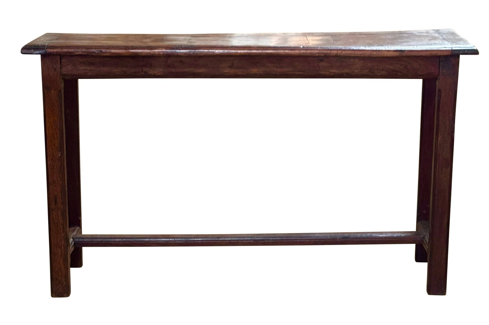 French Provincial Walnut Console, 19th Century