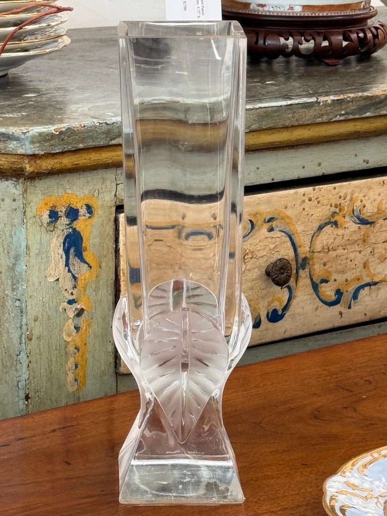Lalique "Broceliande" clear crystal vase, 20th Century - Helen Storey Antiques
