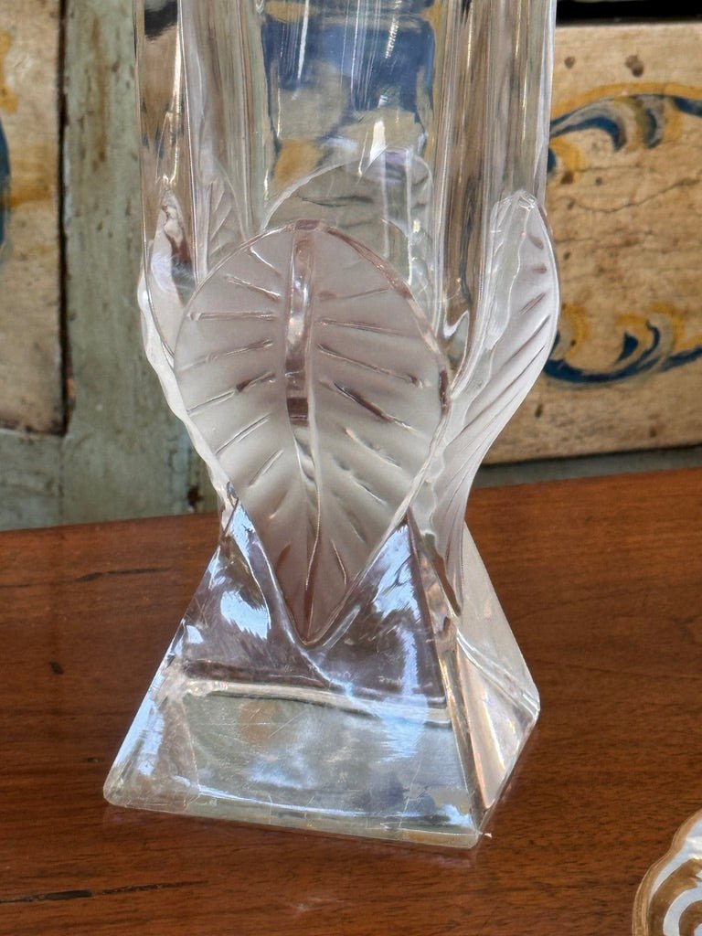 Lalique "Broceliande" clear crystal vase, 20th Century - Helen Storey Antiques