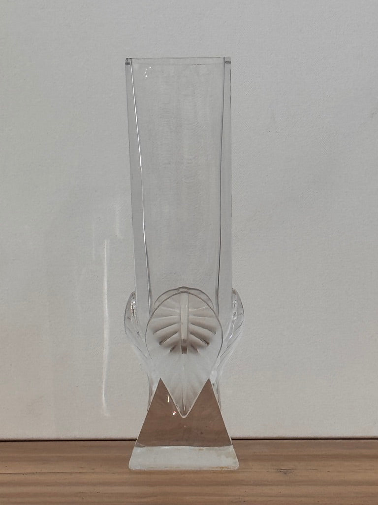 Lalique "Broceliande" clear crystal vase, 20th Century - Helen Storey Antiques