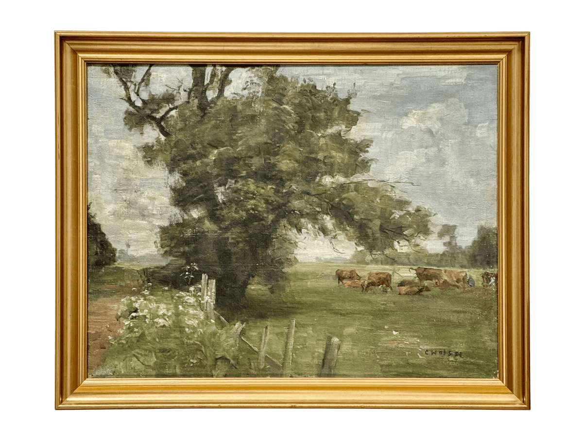 Landscape with cattle, Carl Vilhelm Holsøe - Helen Storey Antiques