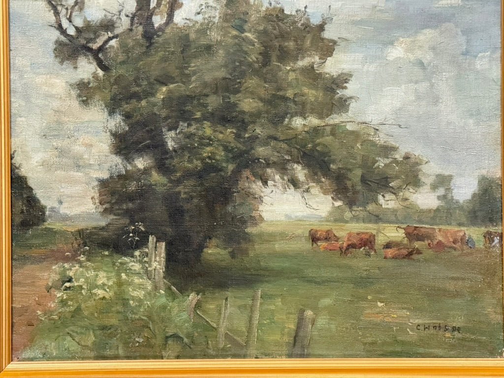 Landscape with cattle, Carl Vilhelm Holsøe - Helen Storey Antiques