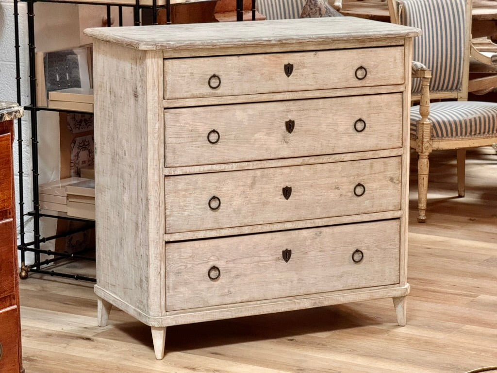 Late 18th century Swedish Gustavian chest with four drawers
