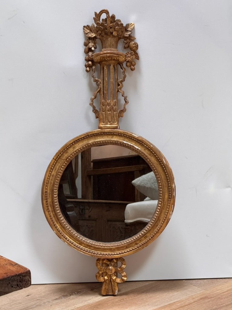 Pair of Carved Gilded Mirrors, 19th C. - Helen Storey Antiques