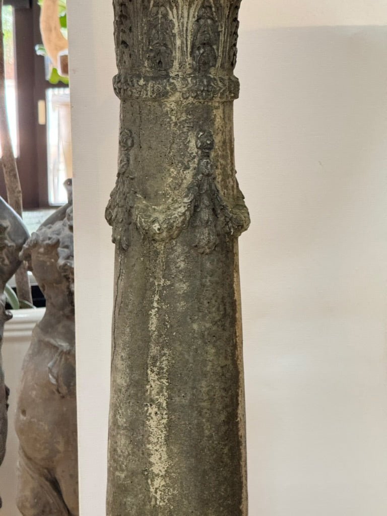 Pair of Large Cast Stone Urns - Helen Storey Antiques