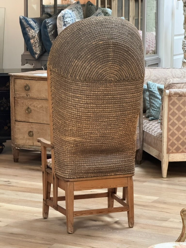 Rare Oak and Rush Orkney Chair, Scotland, 18th century - Helen Storey Antiques