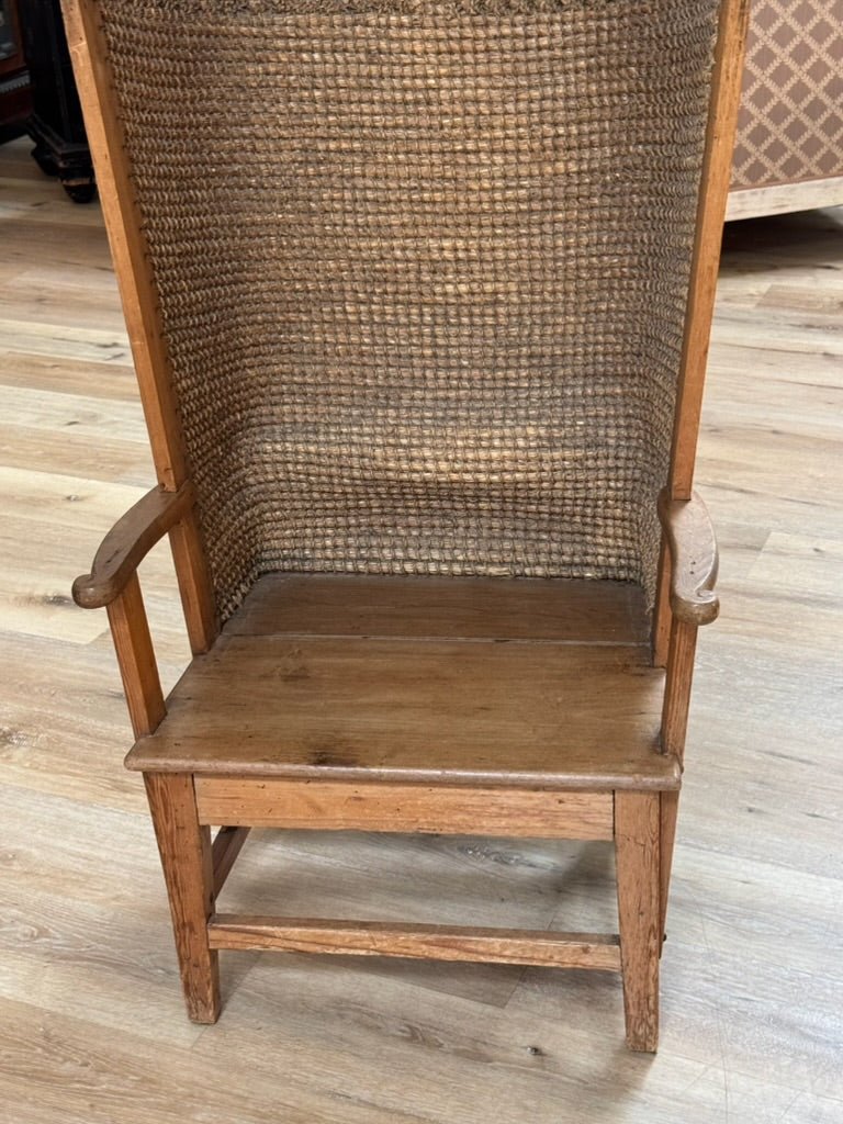 Rare Oak and Rush Orkney Chair, Scotland, 18th century - Helen Storey Antiques