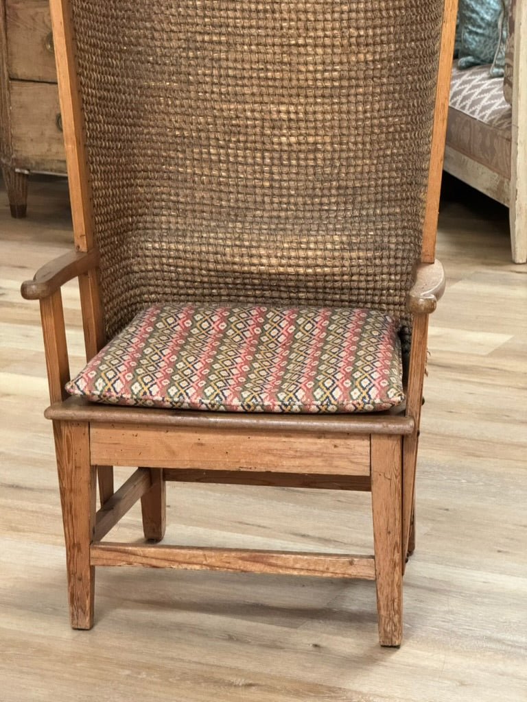 Rare Oak and Rush Orkney Chair, Scotland, 18th century - Helen Storey Antiques