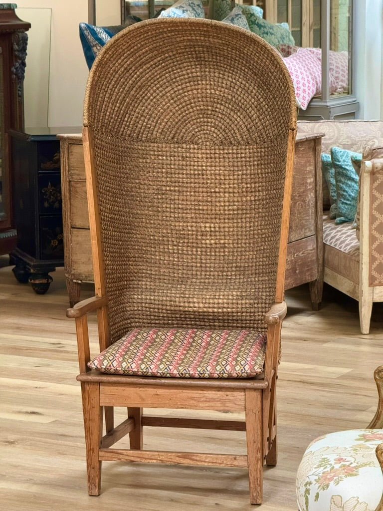 Rare Oak and Rush Orkney Chair, Scotland, 18th century - Helen Storey Antiques