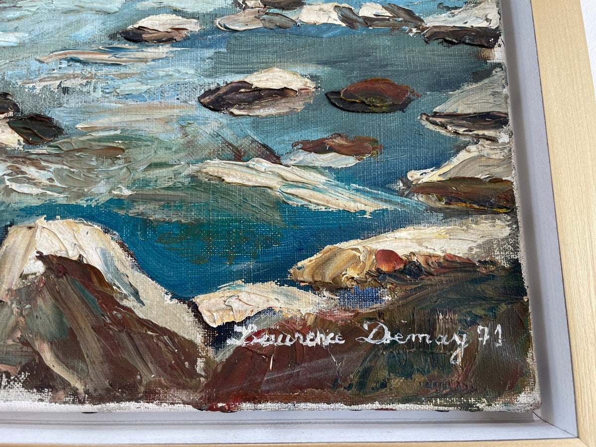 Seaside painting by DEMAY, found in Provence. - Helen Storey Antiques