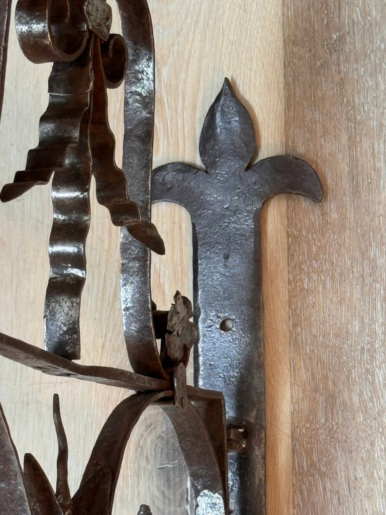 Wrought iron floral mount, France, 18th Century - Helen Storey Antiques