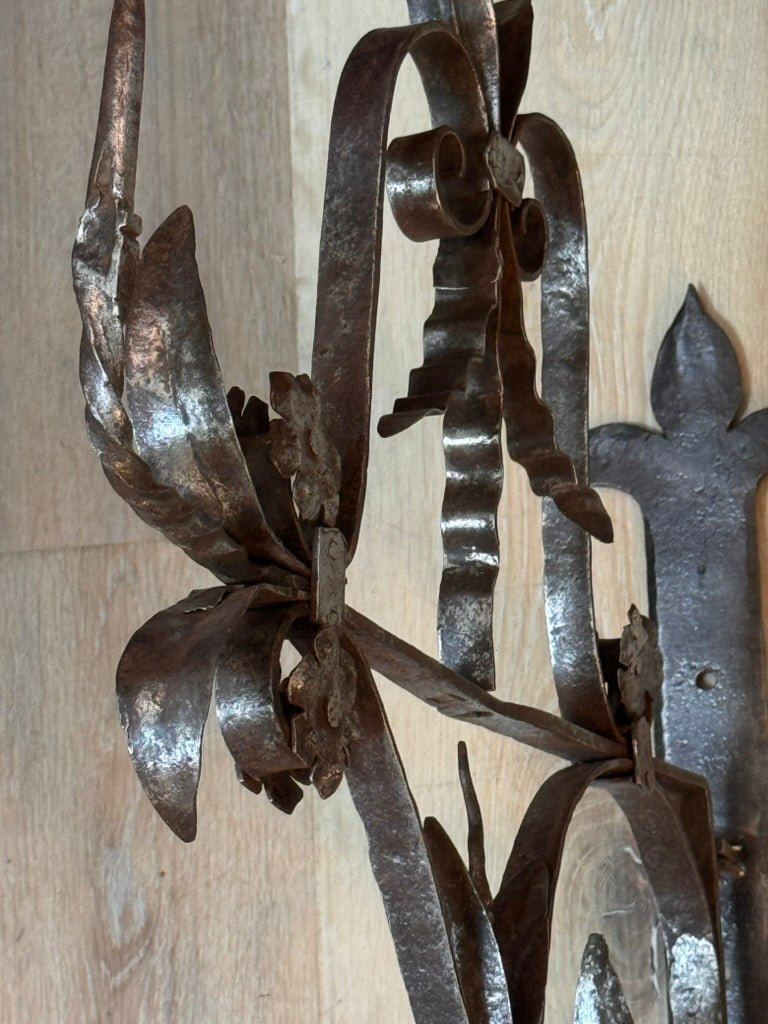 Wrought iron floral mount, France, 18th Century - Helen Storey Antiques