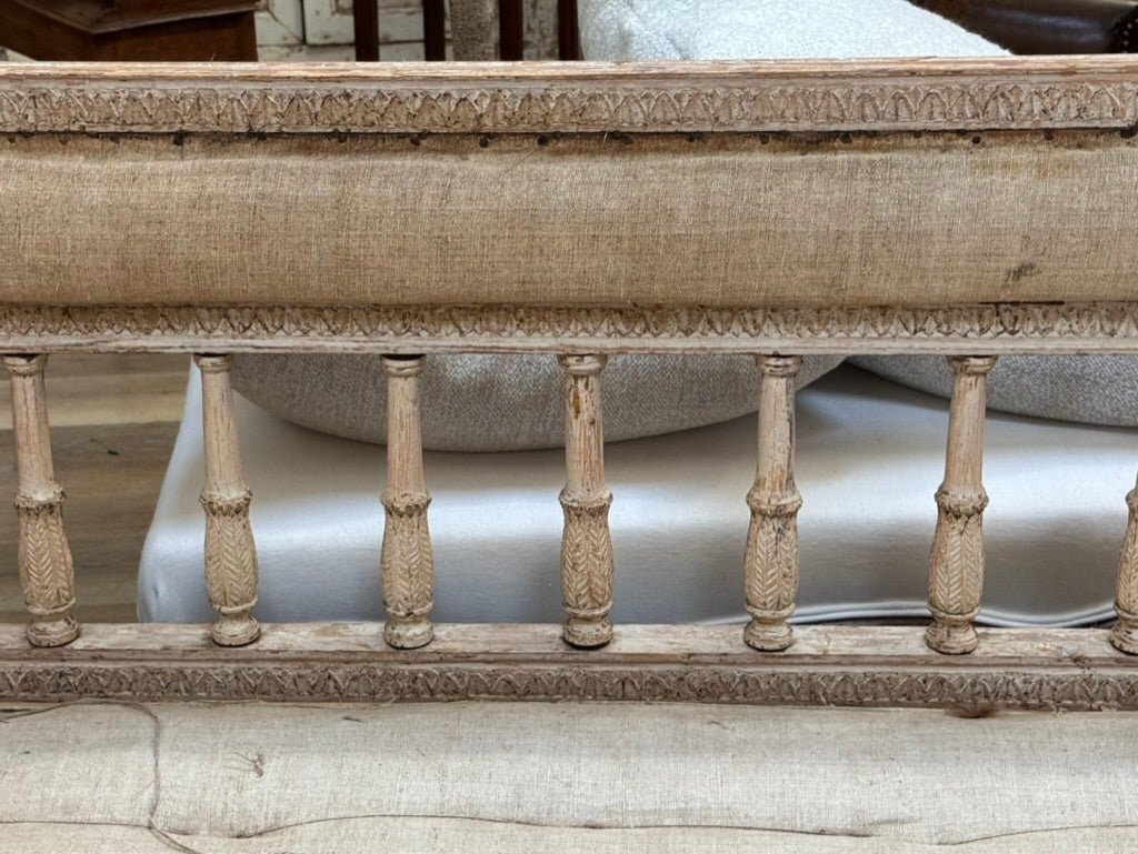18th C. Swedish Gustavian Settee or Bench c. 1790 - Helen Storey Antiques