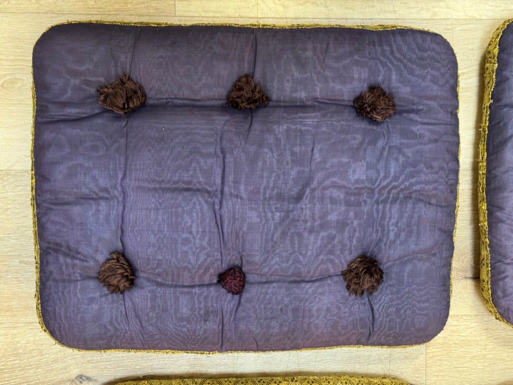 18th Century silk Italian convent cushions - Helen Storey Antiques