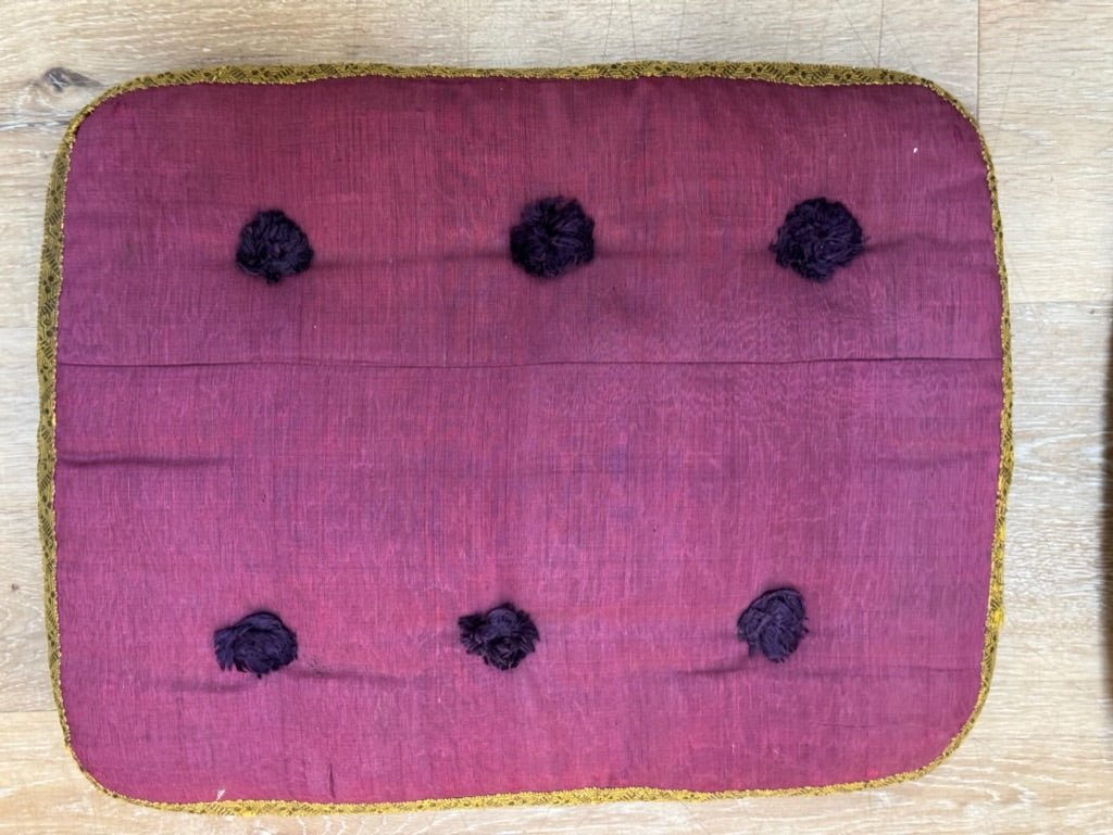 18th Century silk Italian convent cushions - Helen Storey Antiques