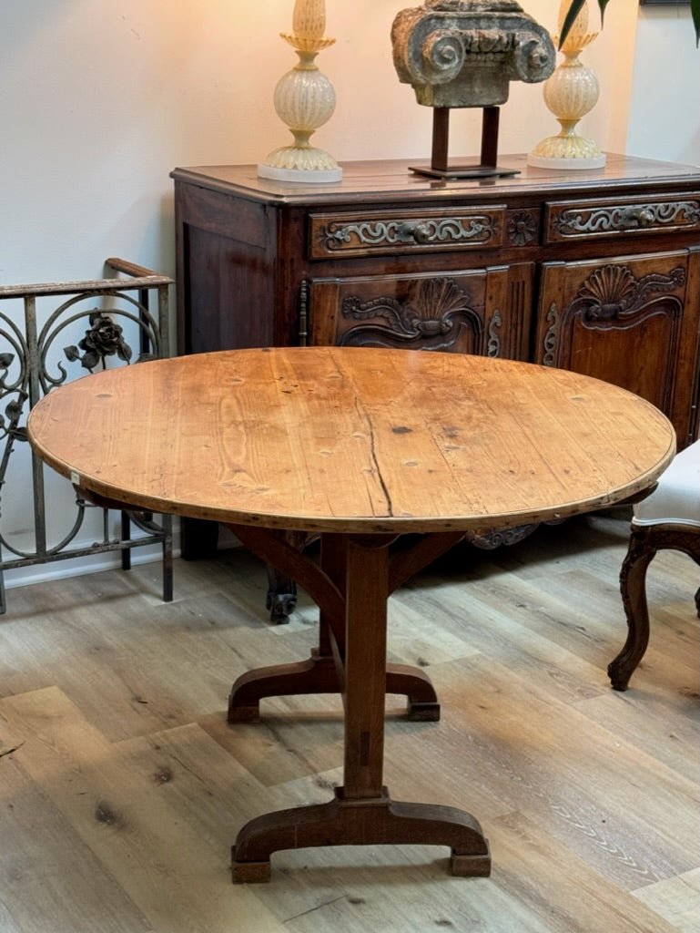 19th Century French Vendage Wine Tasting Table - Helen Storey Antiques