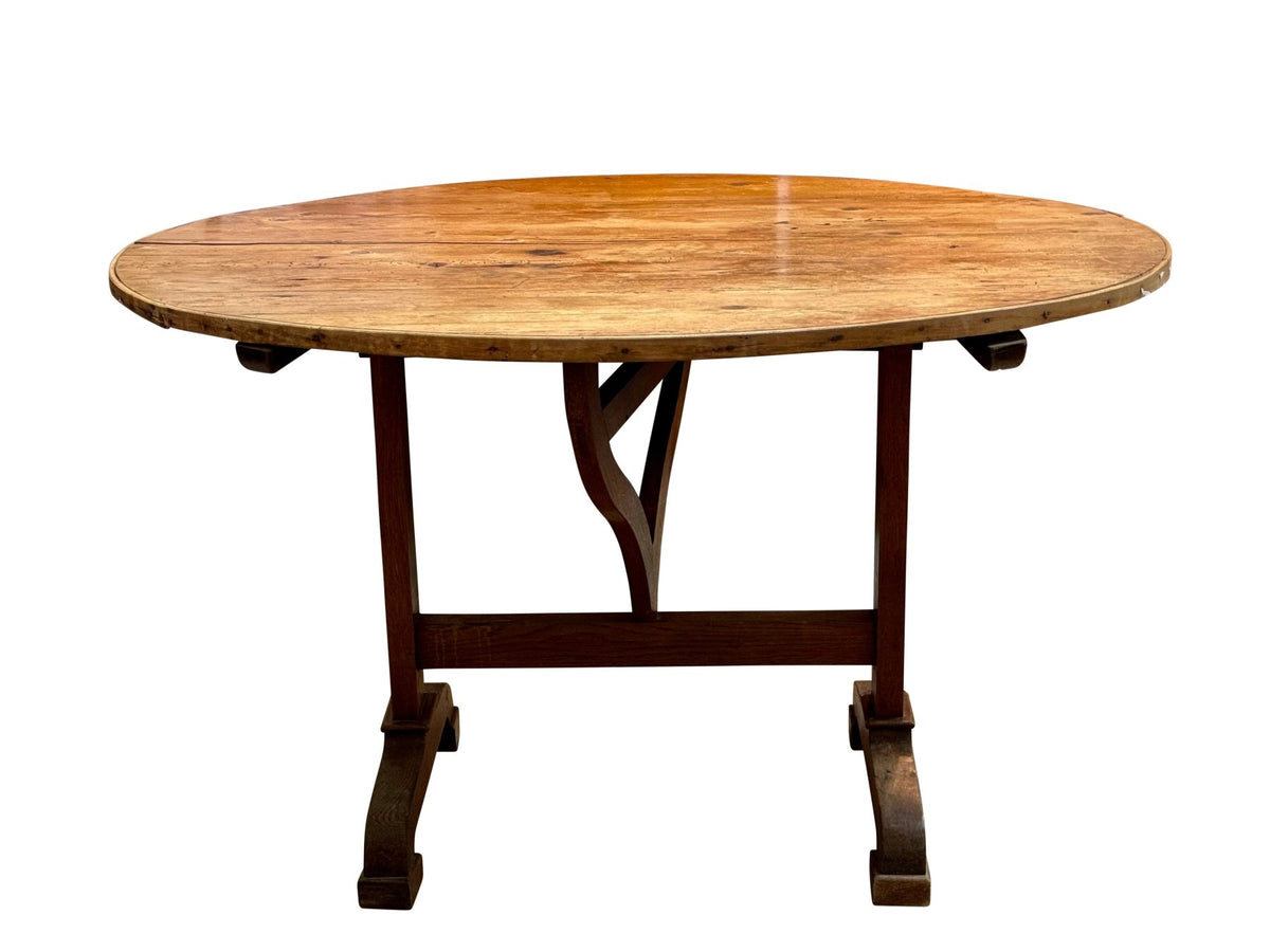 19th Century French Vendage Wine Tasting Table - Helen Storey Antiques