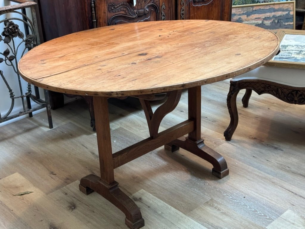 19th Century French Vendage Wine Tasting Table - Helen Storey Antiques