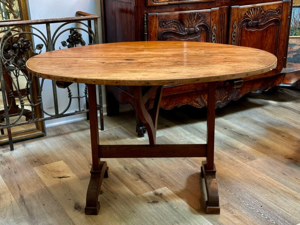 19th Century French Vendage Wine Tasting Table - Helen Storey Antiques