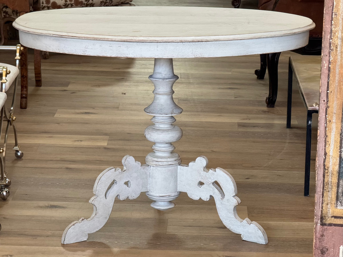 Swedish oval tilt-top center or side table, 19th Century