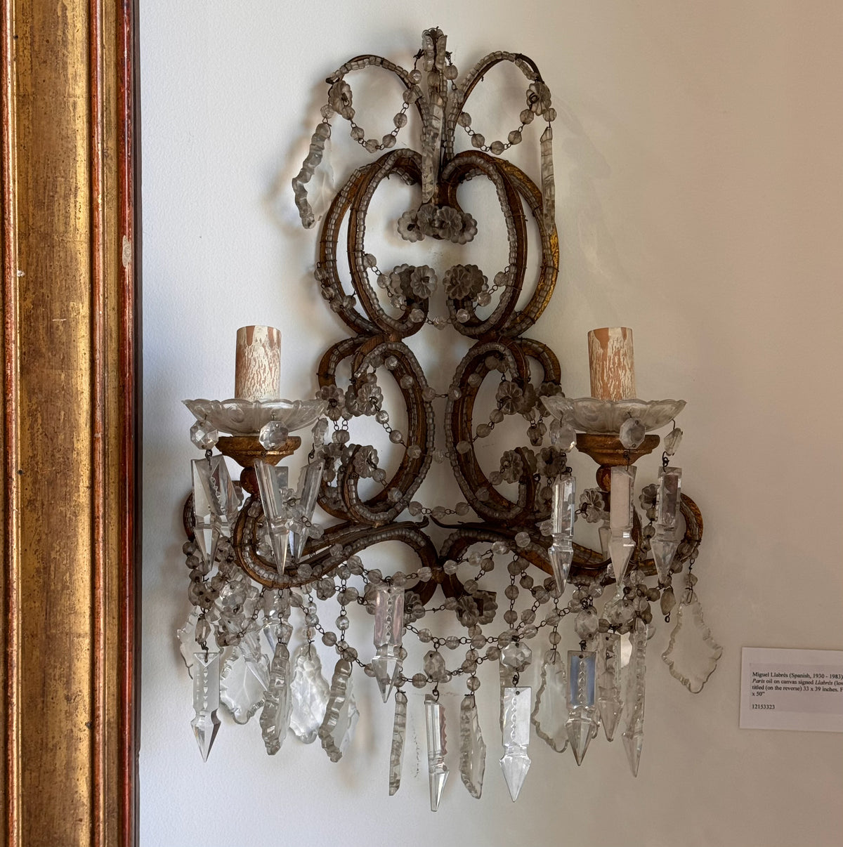 Pair of 19th Century Italian Crystal Sconces