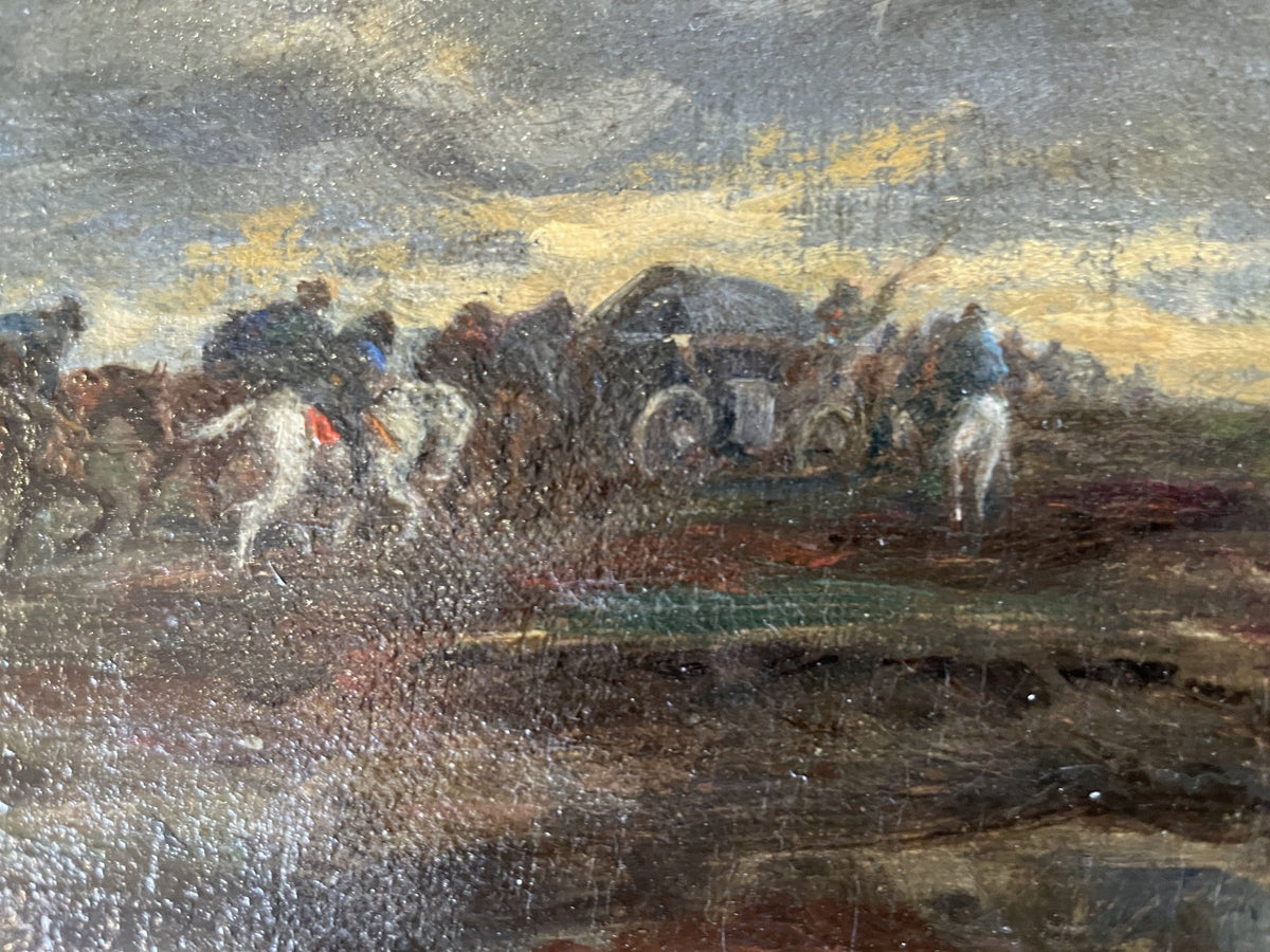 ALPHONSE - MARIE ADOPHE DE NEUVILE OIL ON CANVAS - Helen Storey Antiques