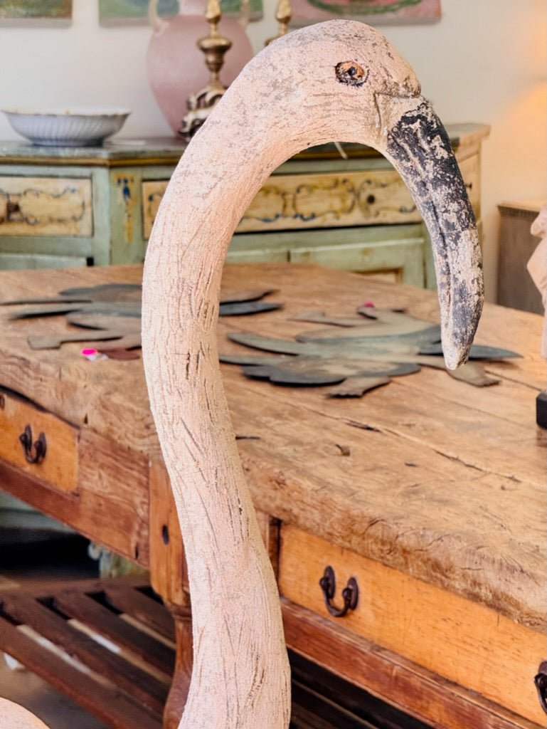 Delightful Life - size French Flamingo Sculpture - Helen Storey Antiques