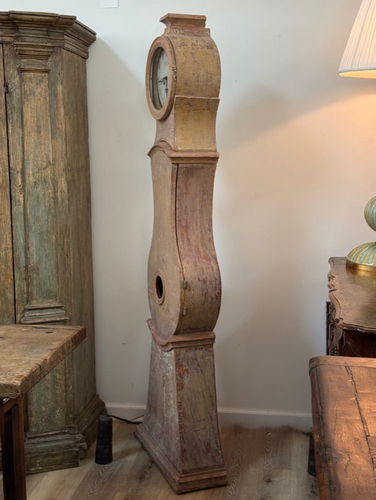 Early 19th C. Swedish Mora or floor Clock - Helen Storey Antiques