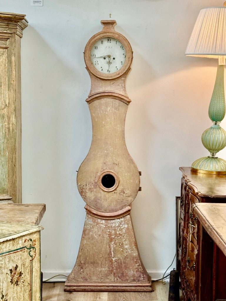 Early 19th C. Swedish Mora or floor Clock - Helen Storey Antiques