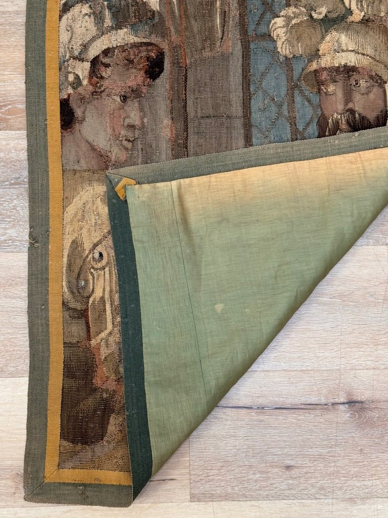 Flemish Tapestry Fragment, Figural, 17th Century - Helen Storey Antiques