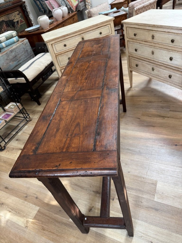 French Provincial Walnut Console, 19th Century - Helen Storey Antiques