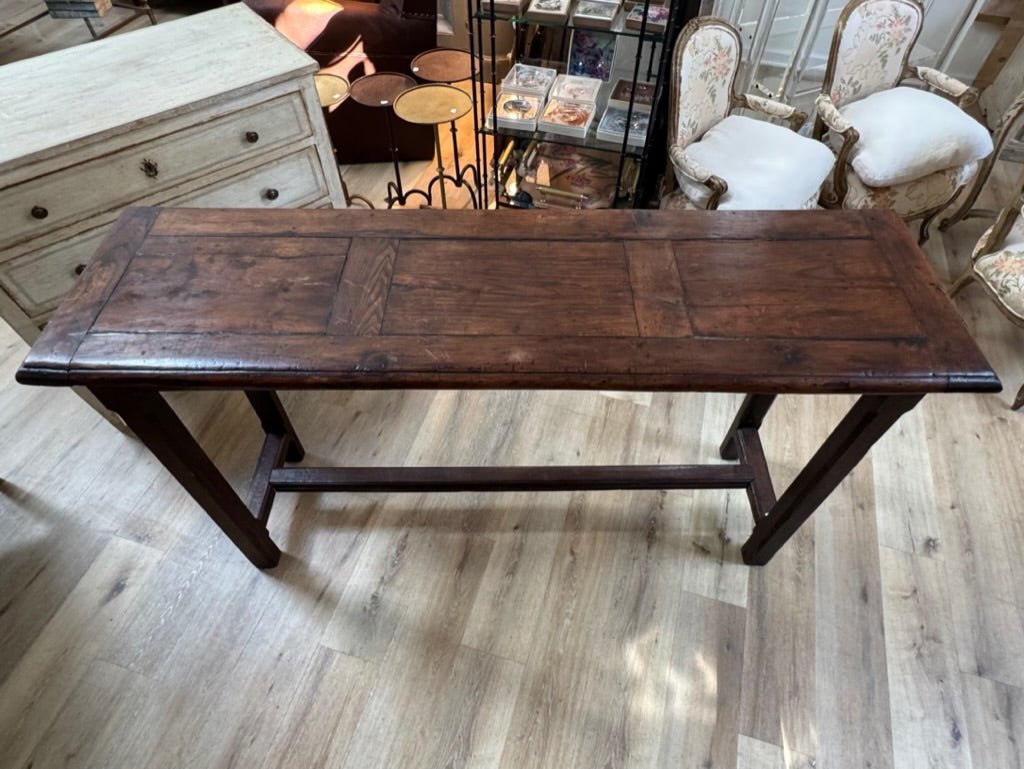 French Provincial Walnut Console, 19th Century - Helen Storey Antiques