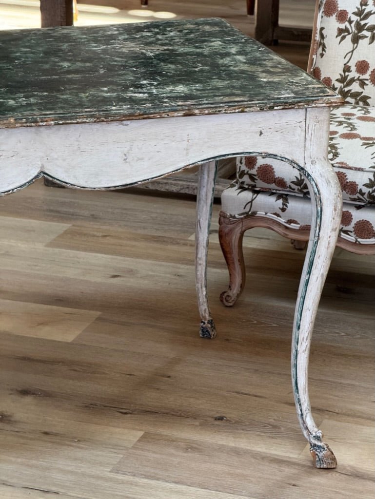 Louis XV Provencal painted center table or writing table, - Helen Storey Antiques